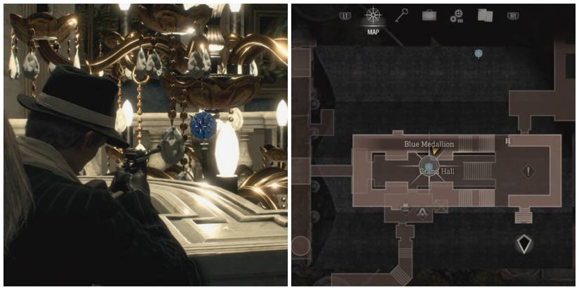 A Blue Medallion in Resident Evil 4 Remake