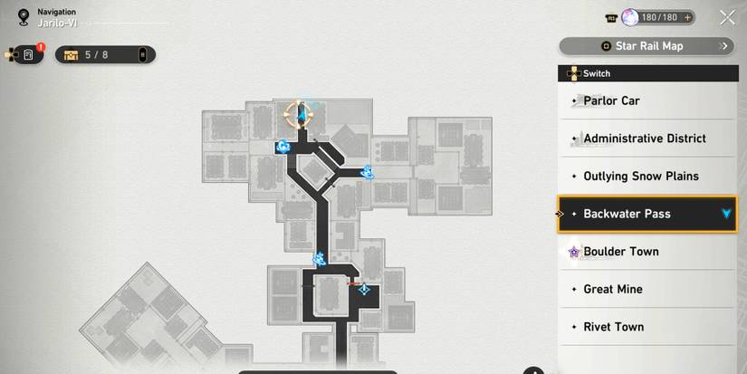 backwater pass bountiful chest 1 location in honkai star rail