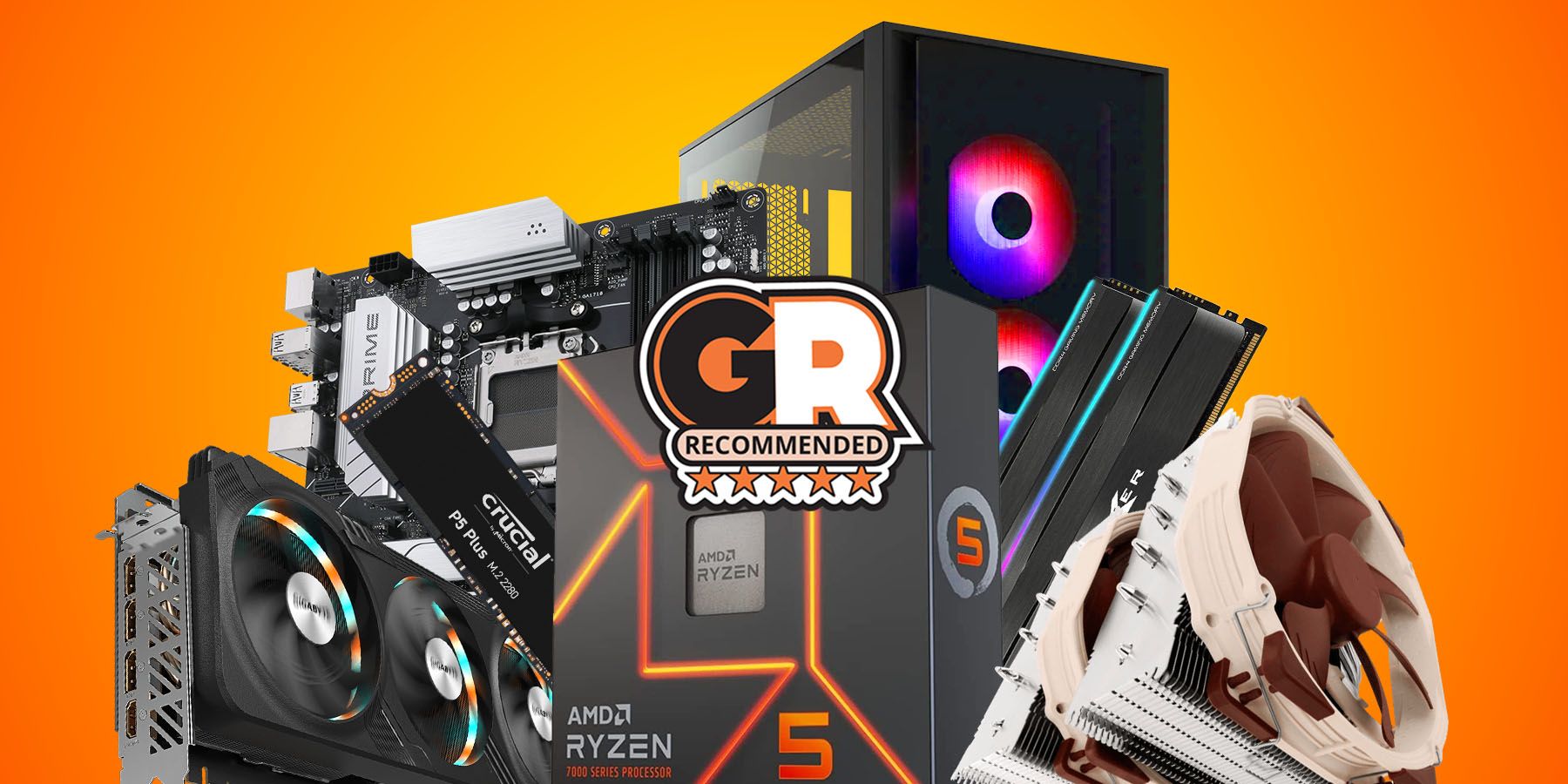 Best Gaming PC Builds Under $2000 Amd Ryzen Asus Noctua Corsair Crucial Silicon Power Thumb