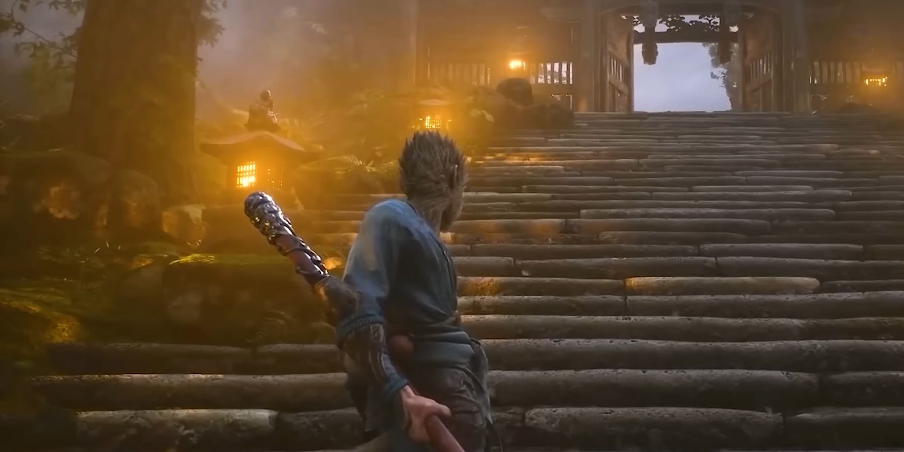 Screencap from the trailer for Black Myth: Wukong