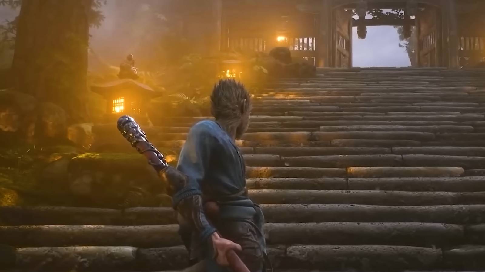 Screencap from the trailer for Black Myth: Wukong