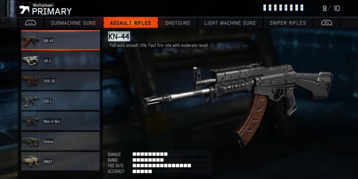 Black Ops 3 KN-44 in the armory