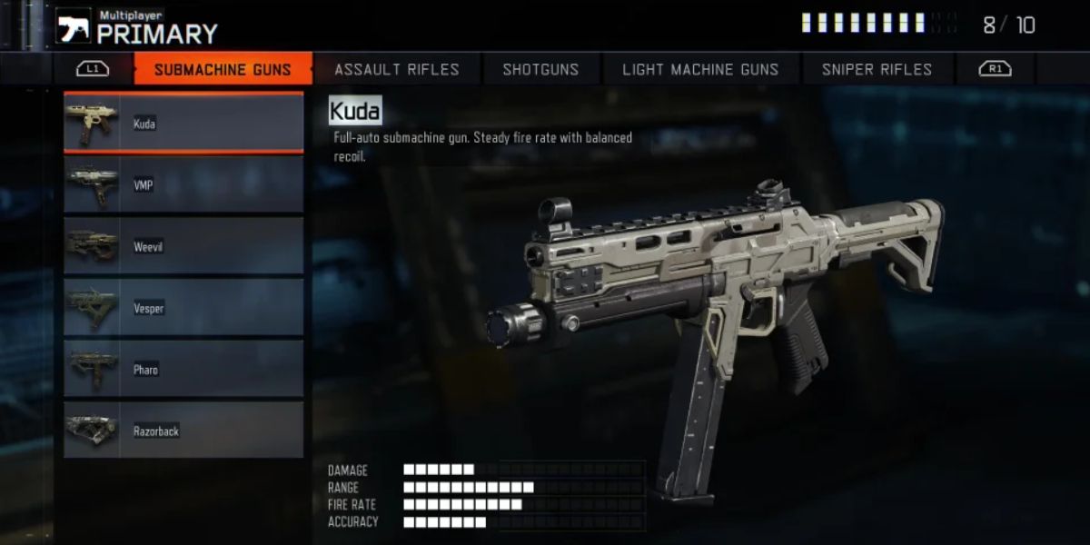 Black Ops 3 Kuda in the armory