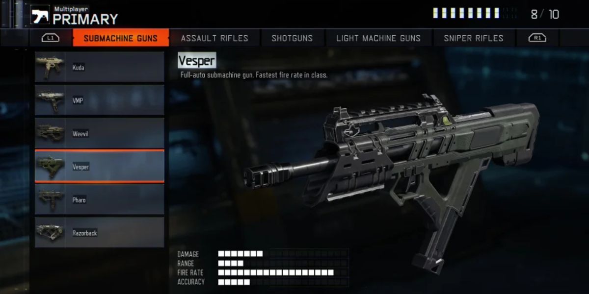 Black Ops 3 Vesper in the armory