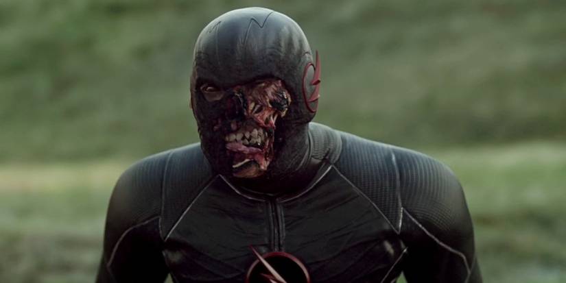 The Black Flash zombie face in CW The Flash series