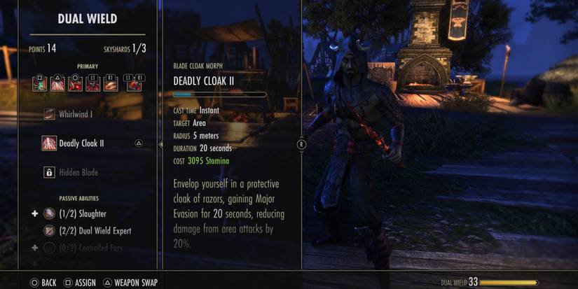 Deadly Cloak skill in Elder Scrolls Online
