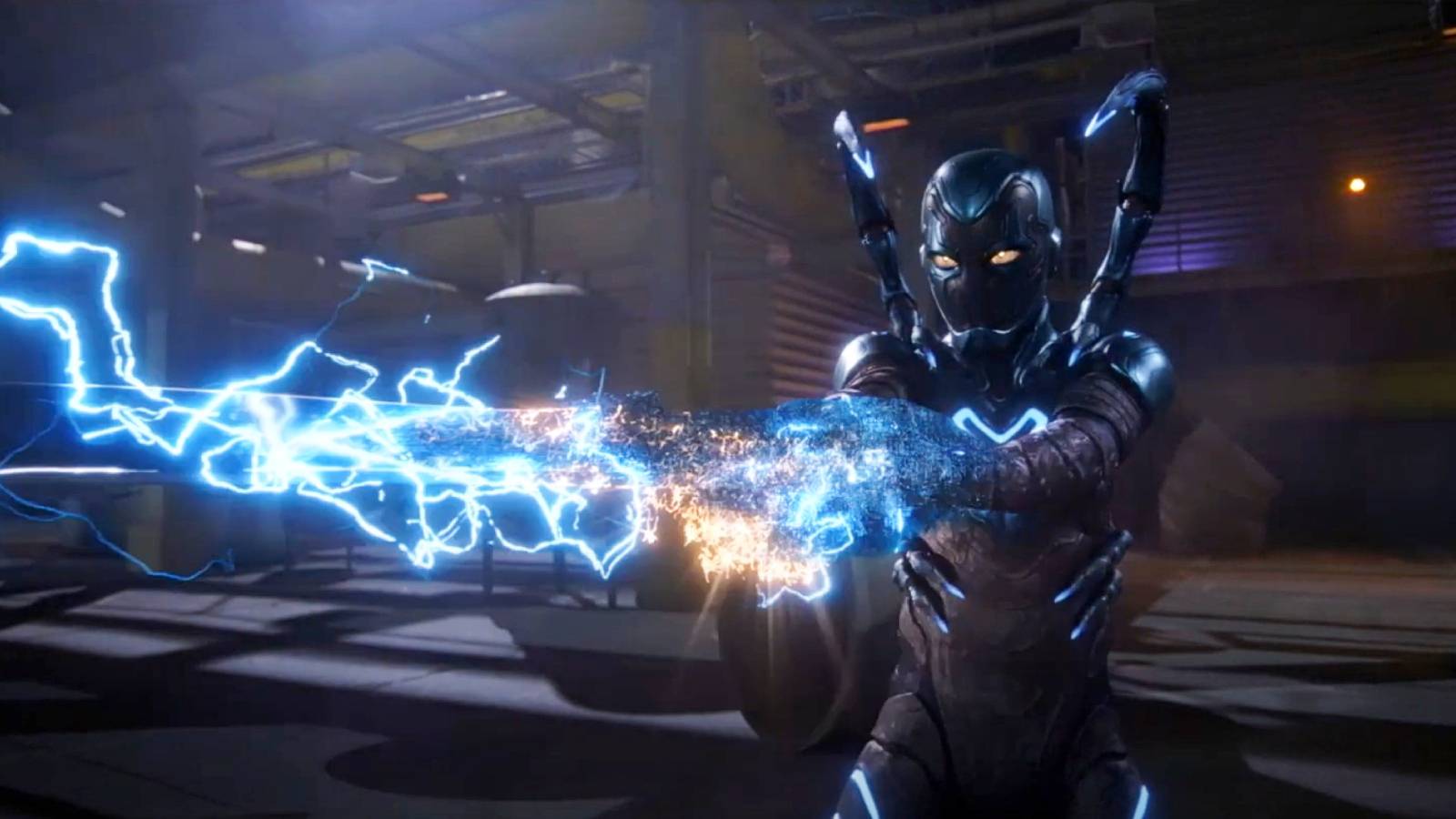Blue Beetle trailer using sword in DC movie