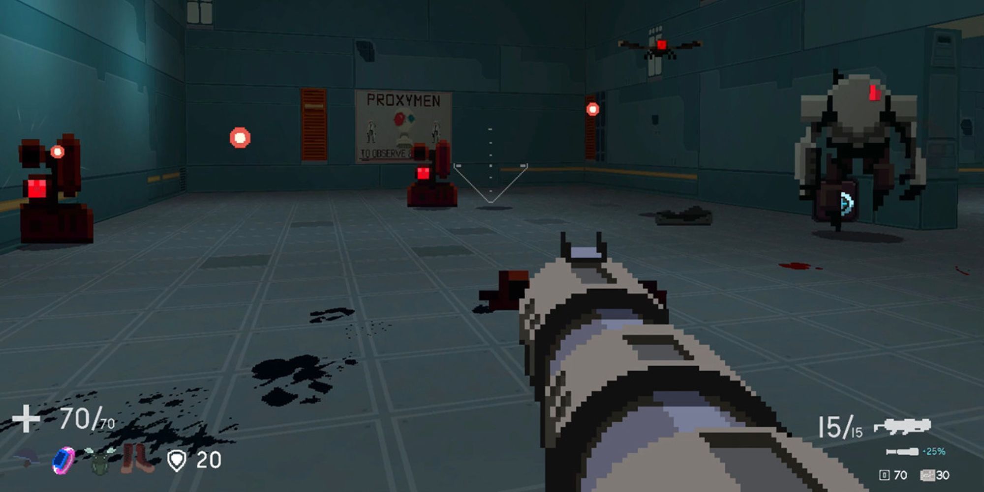 A player being attacked in Bunker Punks