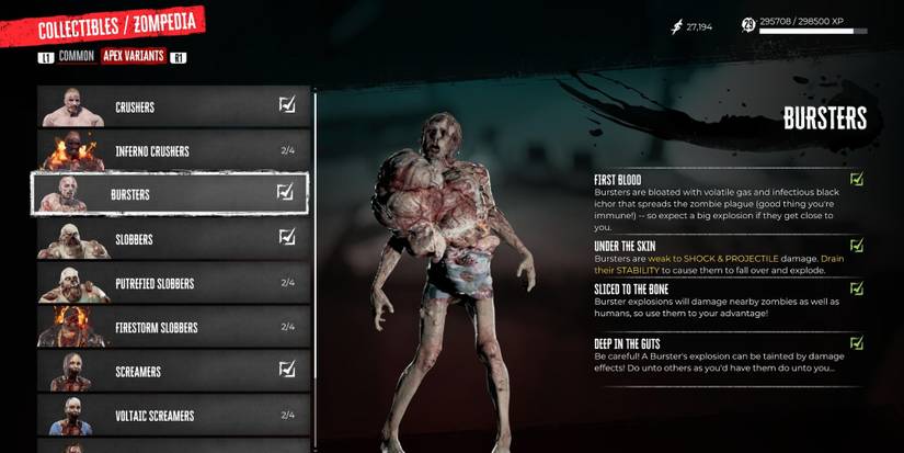 Bursters in Dead Island 2