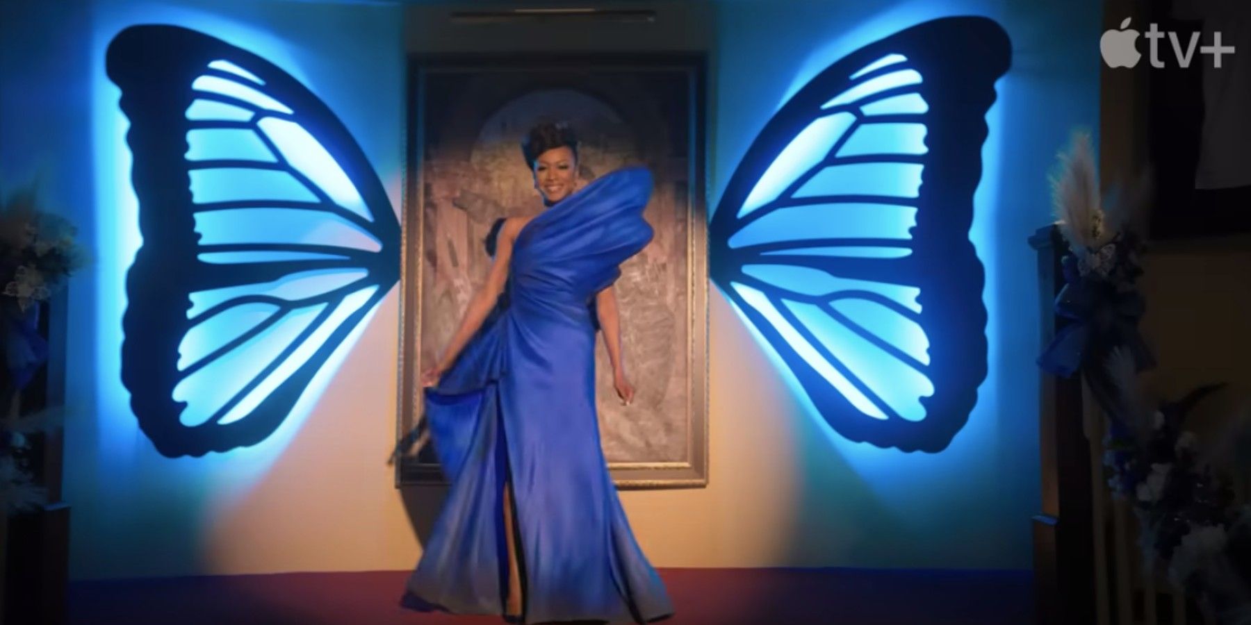 Butterfly dress in The Big Door Prize trailer