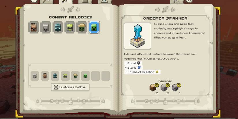 The Creeper Spawner in Minecraft Legends