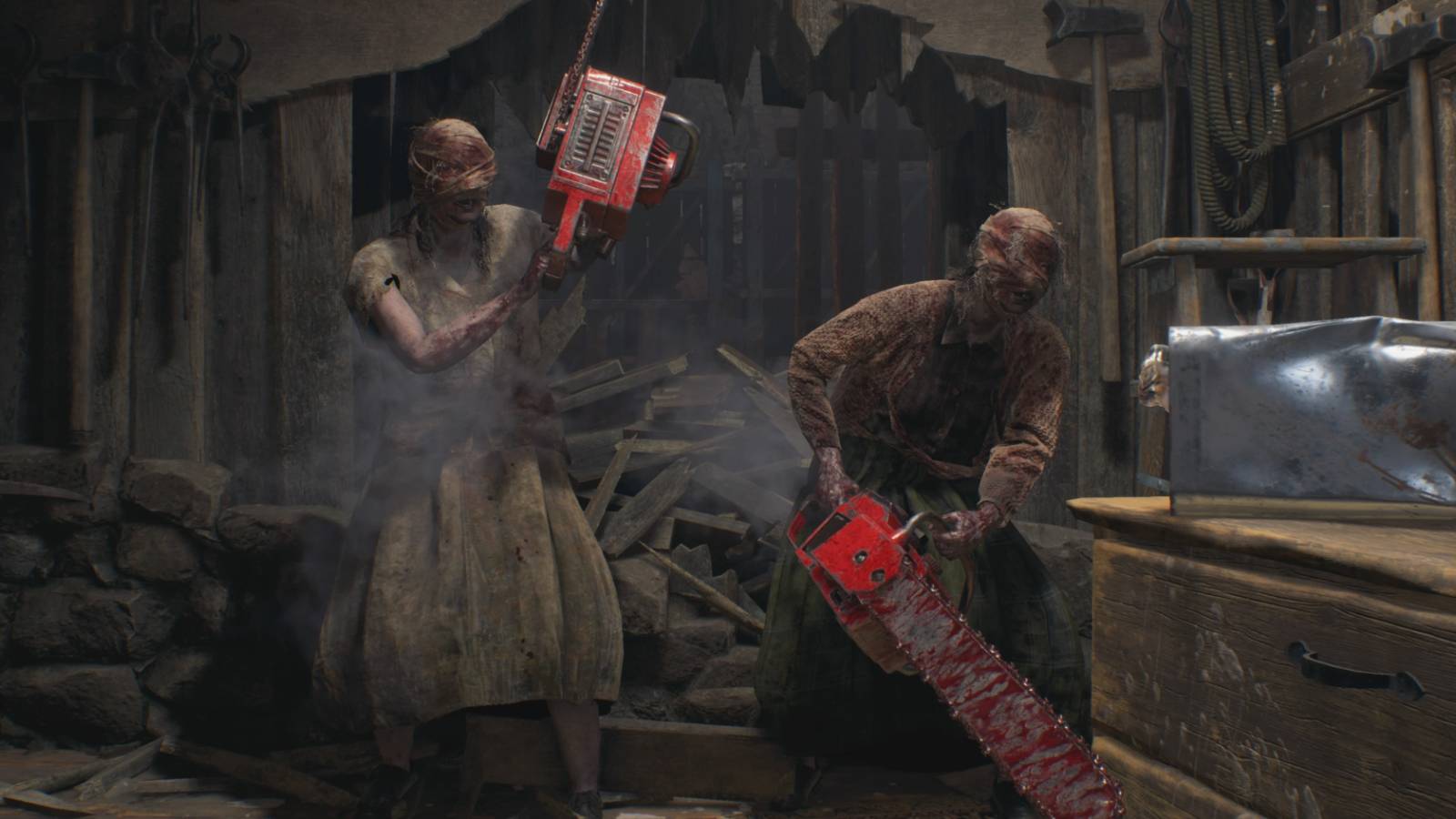 The Chainsaw Sisters in Resident Evil 4 remake