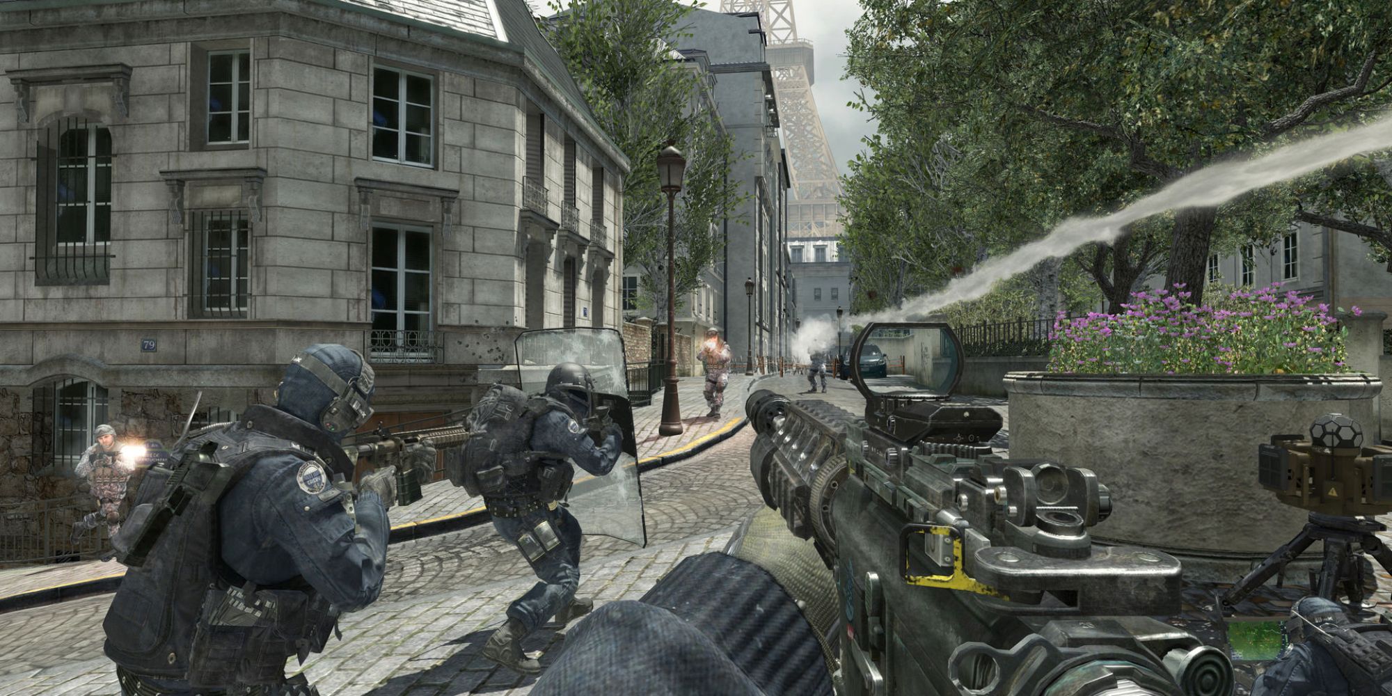 A player getting attacked in Call Of Duty: Modern Warfare 3