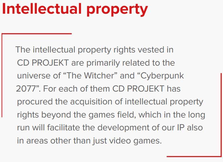 CD Projekt FY 2022 Sustainability Report IP statement