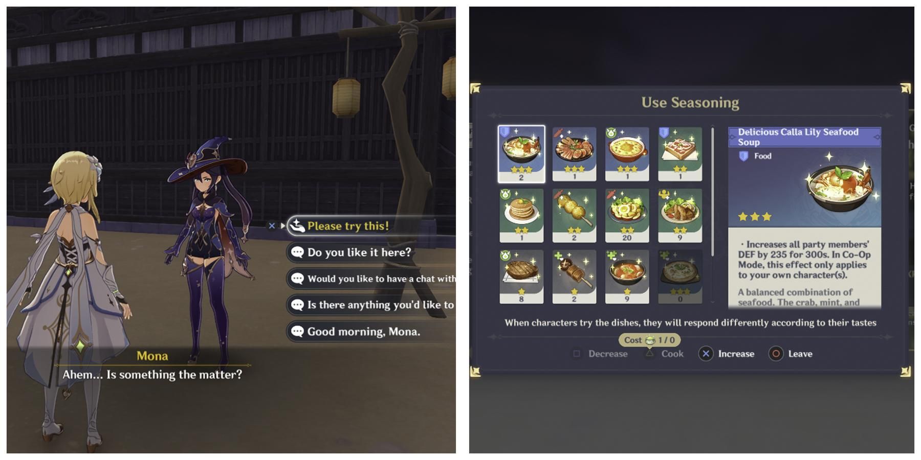 Genshin Impact 3.6: Character Favorite Dishes In Spices From The West Event