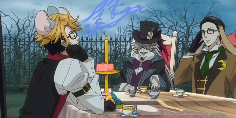 Ciel and the Mad Hatter in Black Butler