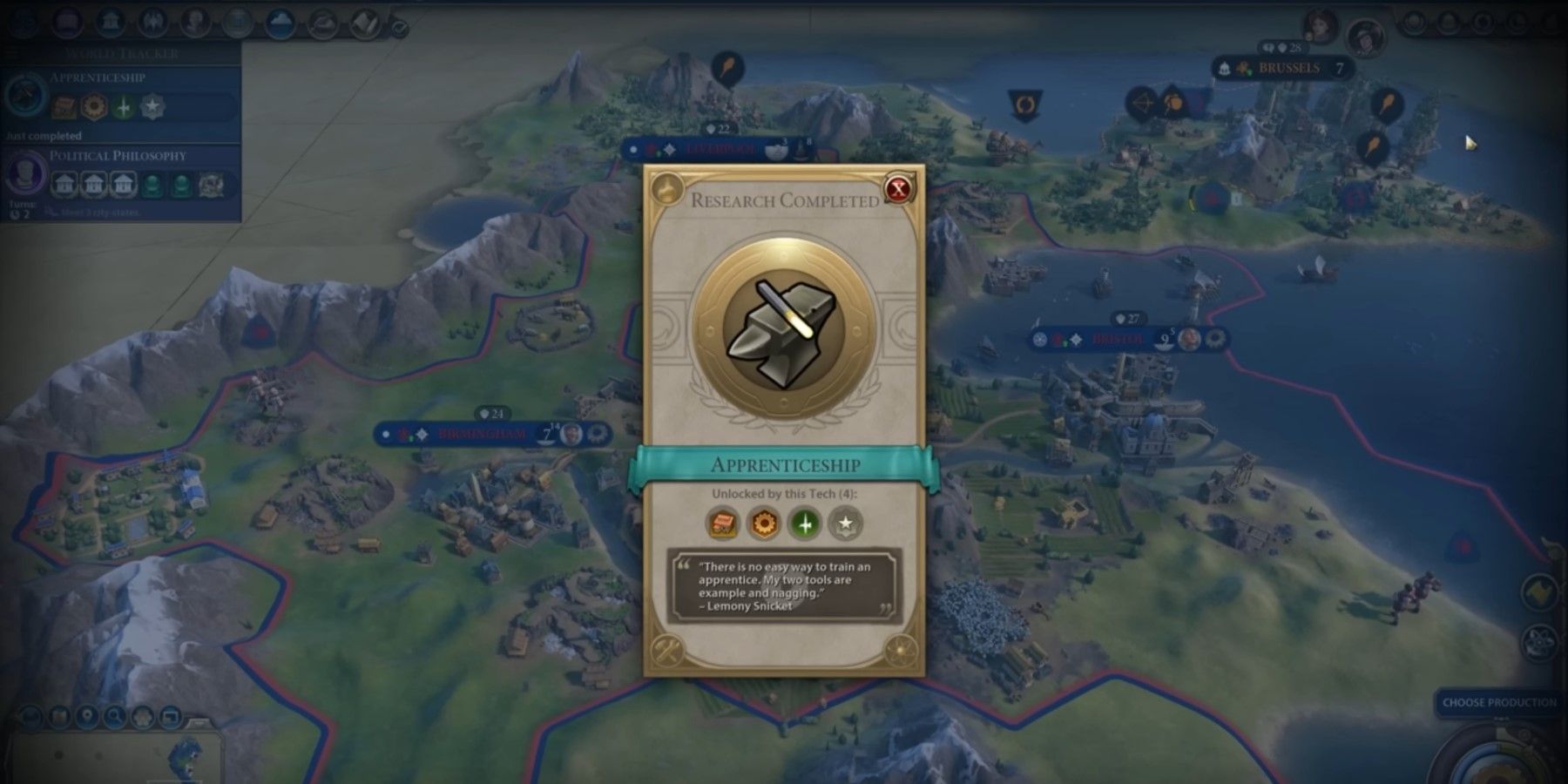 Civilization 6 Victoria Apprenticeship Tech