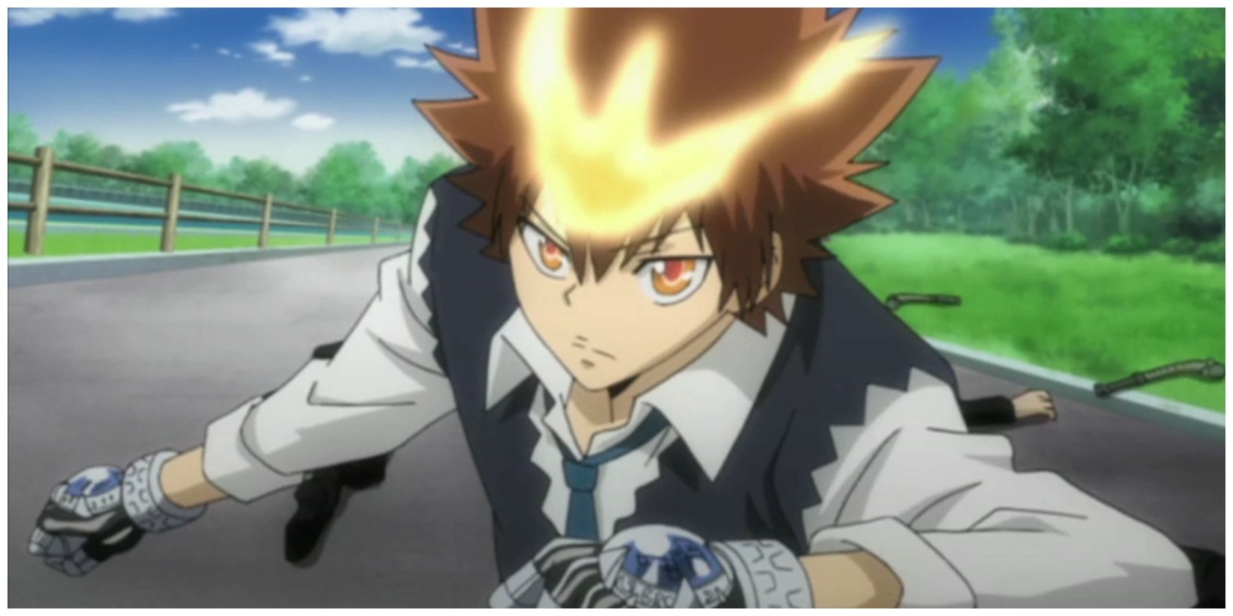 Tsuna Activating His Hyper Dying Will Mode In Kateyo Hitman Reborn