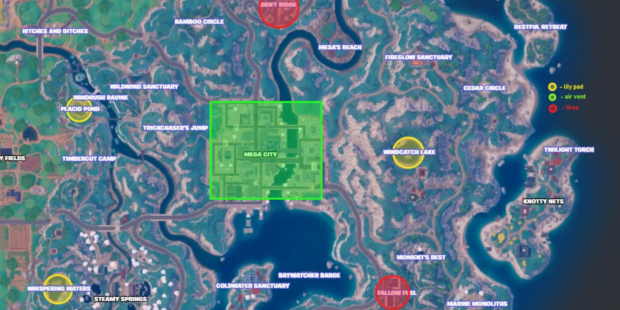 Fortnite: How To Bounce Off A Tire, A Lily Pad, And An Air Vent