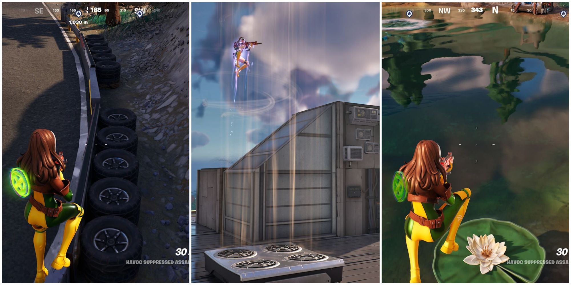 Fortnite How to Bounce Off a Tire, a Lily Pad, And an Air Vent