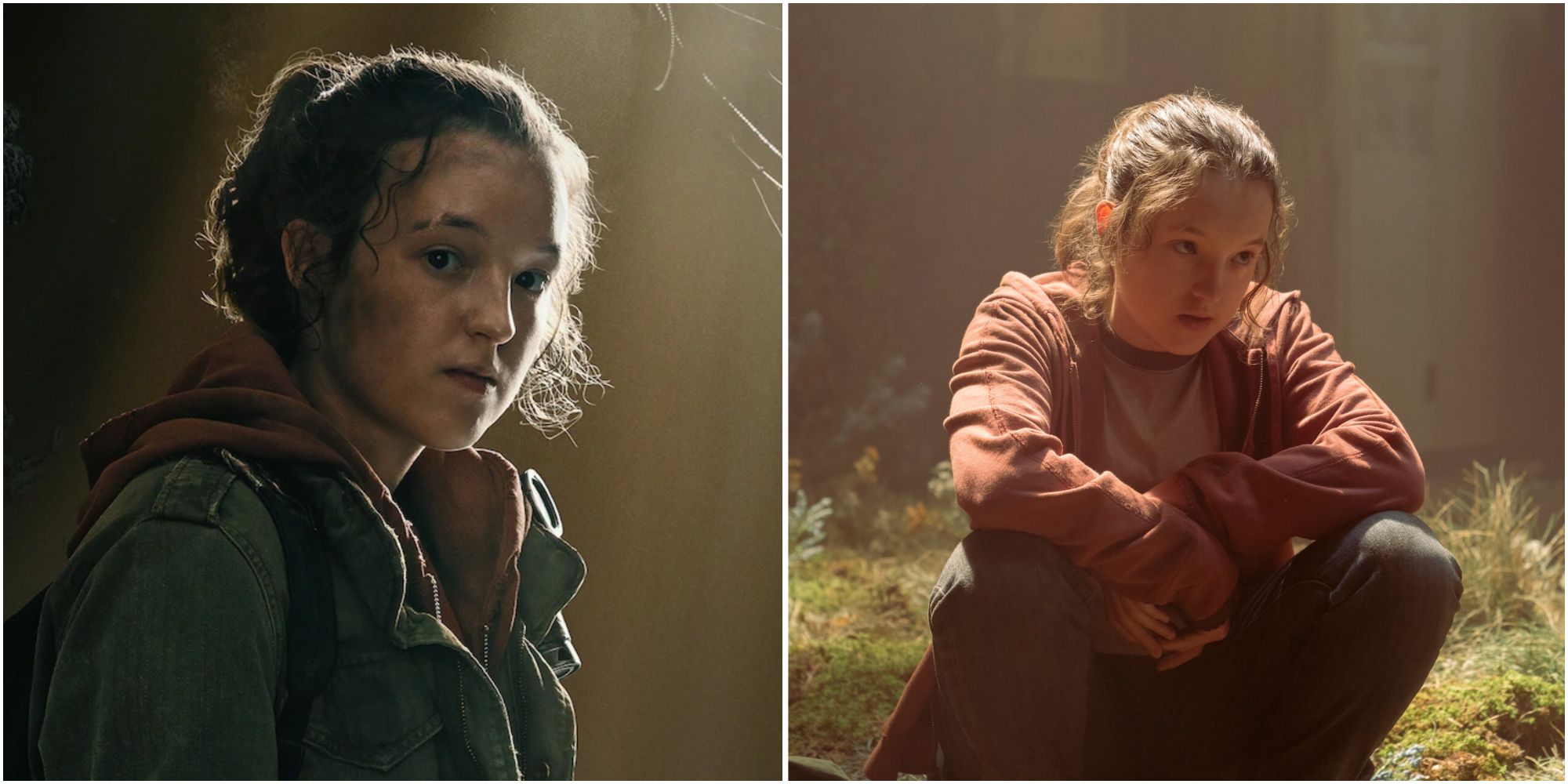 Split feature image showing Ellie in HBO's The Last of Us.