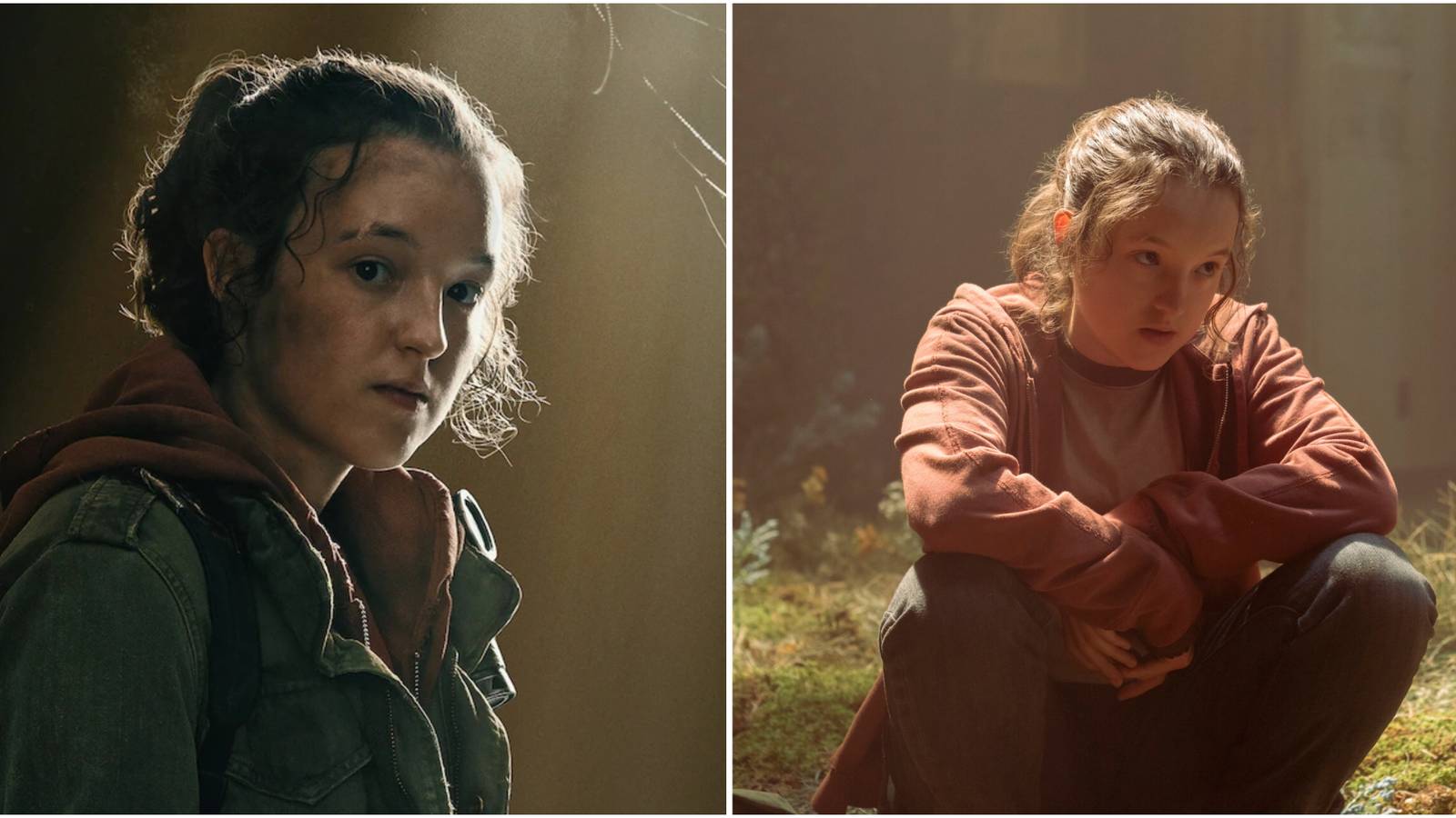 Split feature image showing Ellie in HBO's The Last of Us.