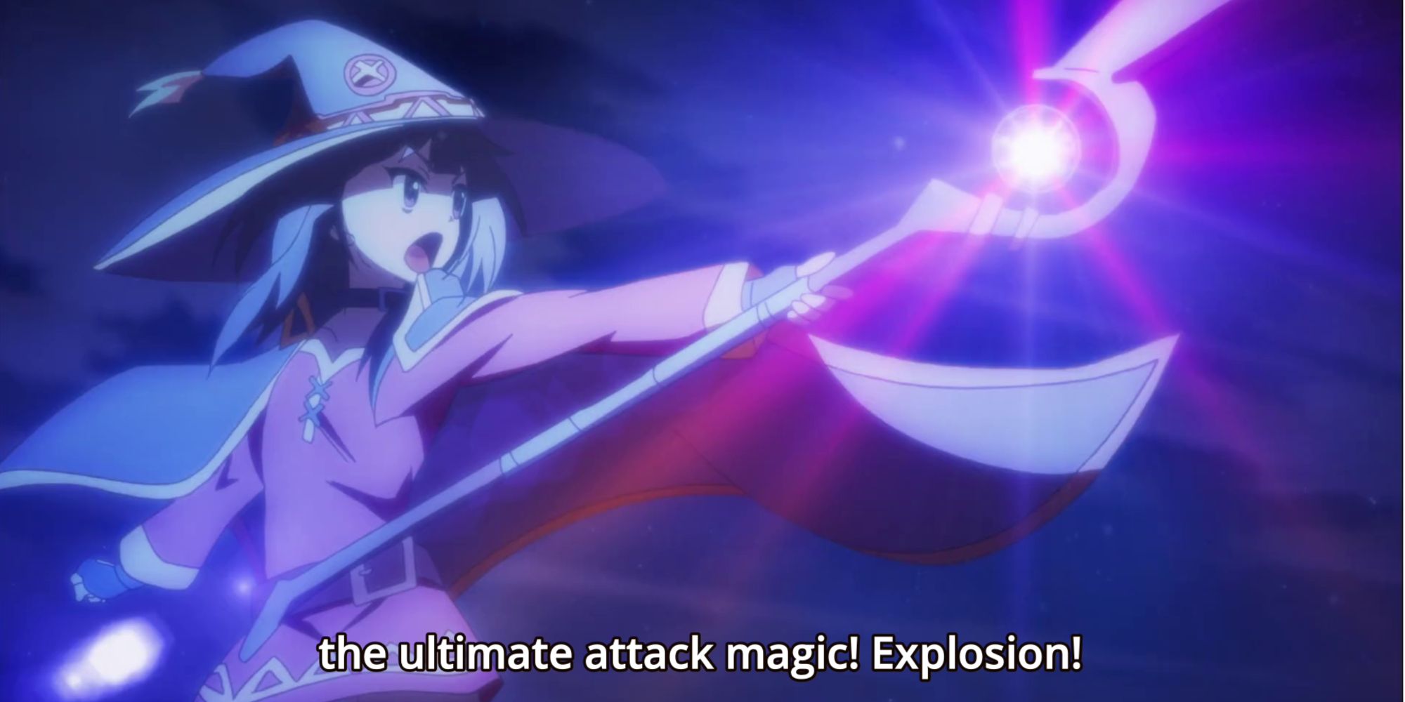 megumin using explosion magic