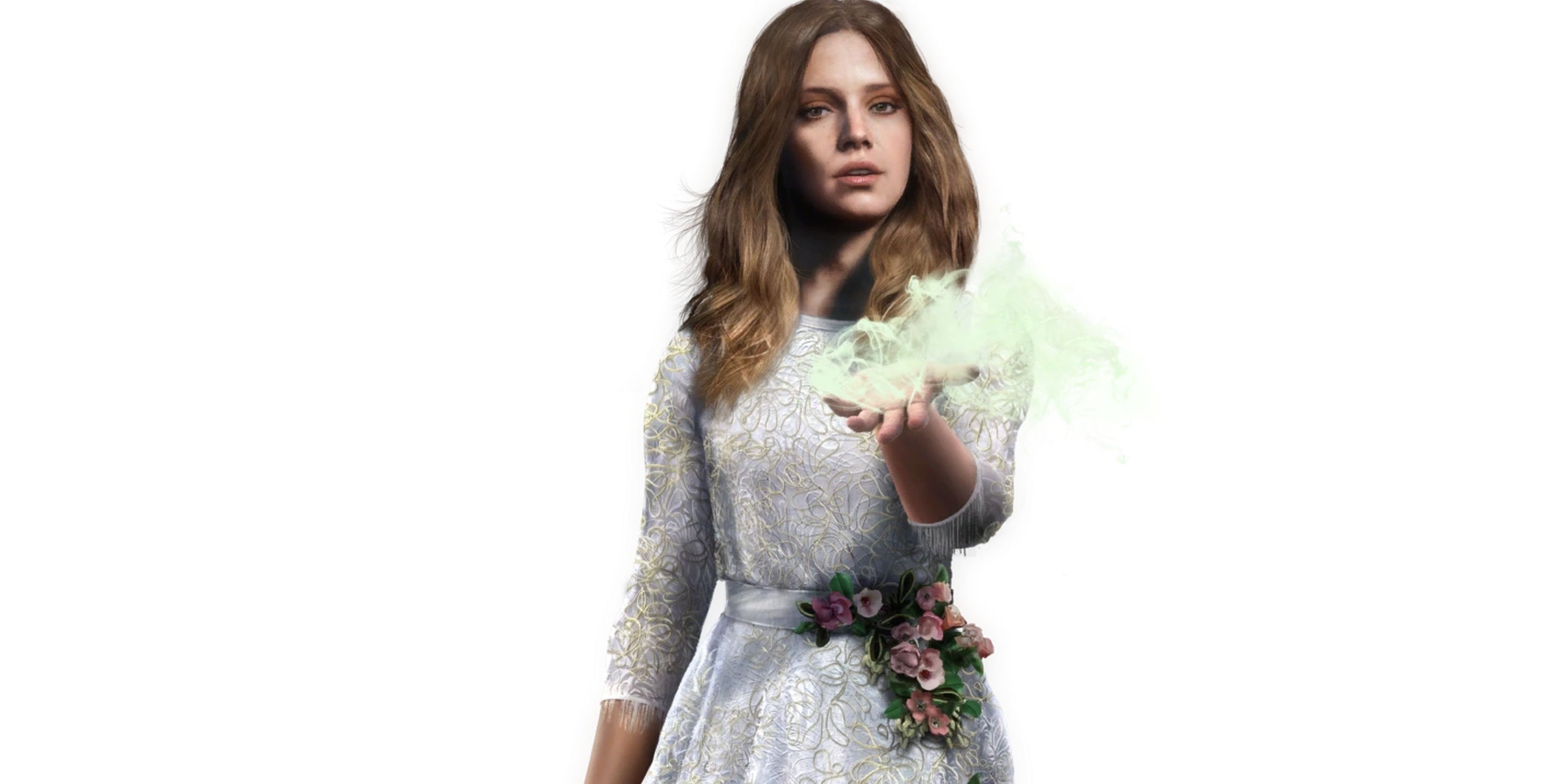 render of Faith blowing Bliss in the player's face