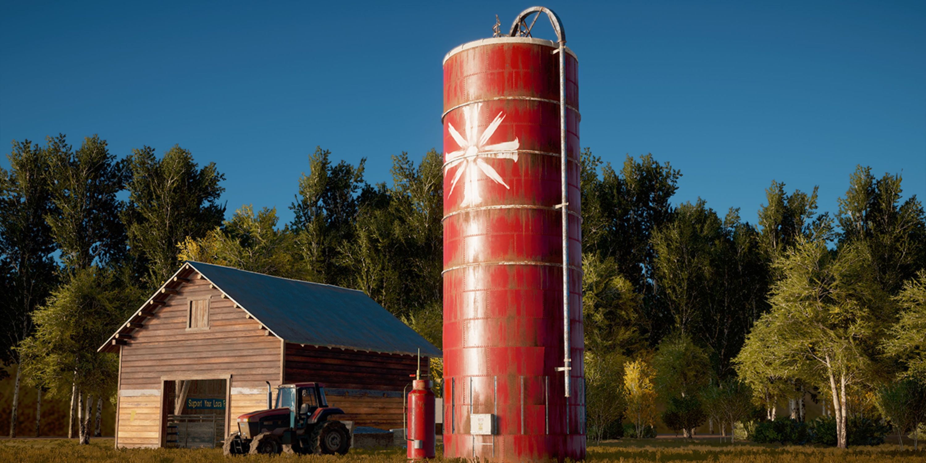 Red Silos that hold Eden Gate's resources