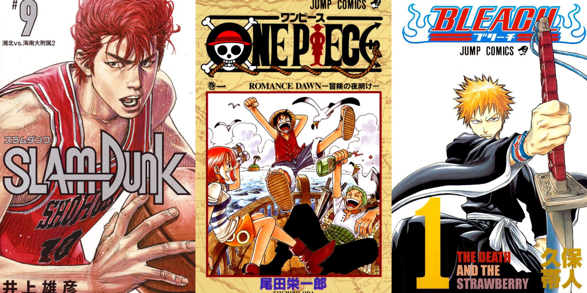 Slam dunk, One piece and Bleach