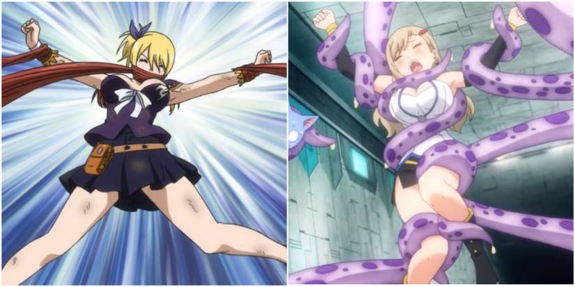 Lucy and Rebecca Tied With Tentacles