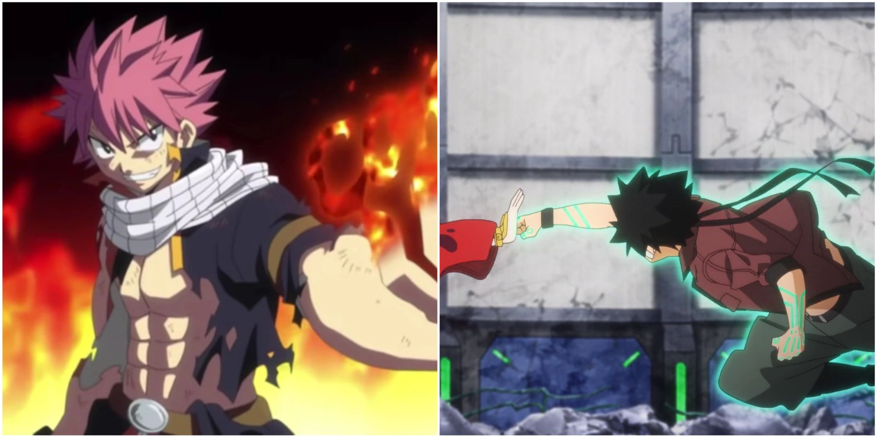 Natsu Dragneel and Shiki Granbell