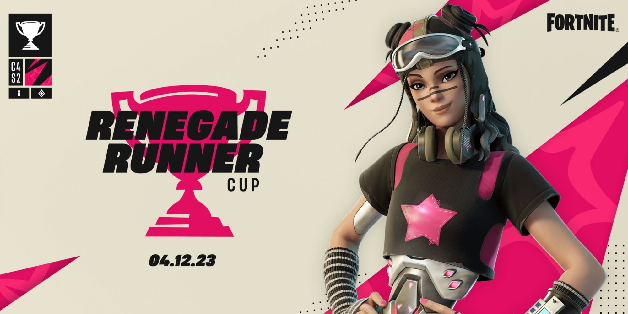 promotional image for renegade runner cup april