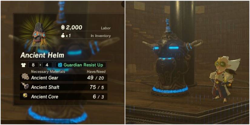 crafting ancient gear with ancient cores