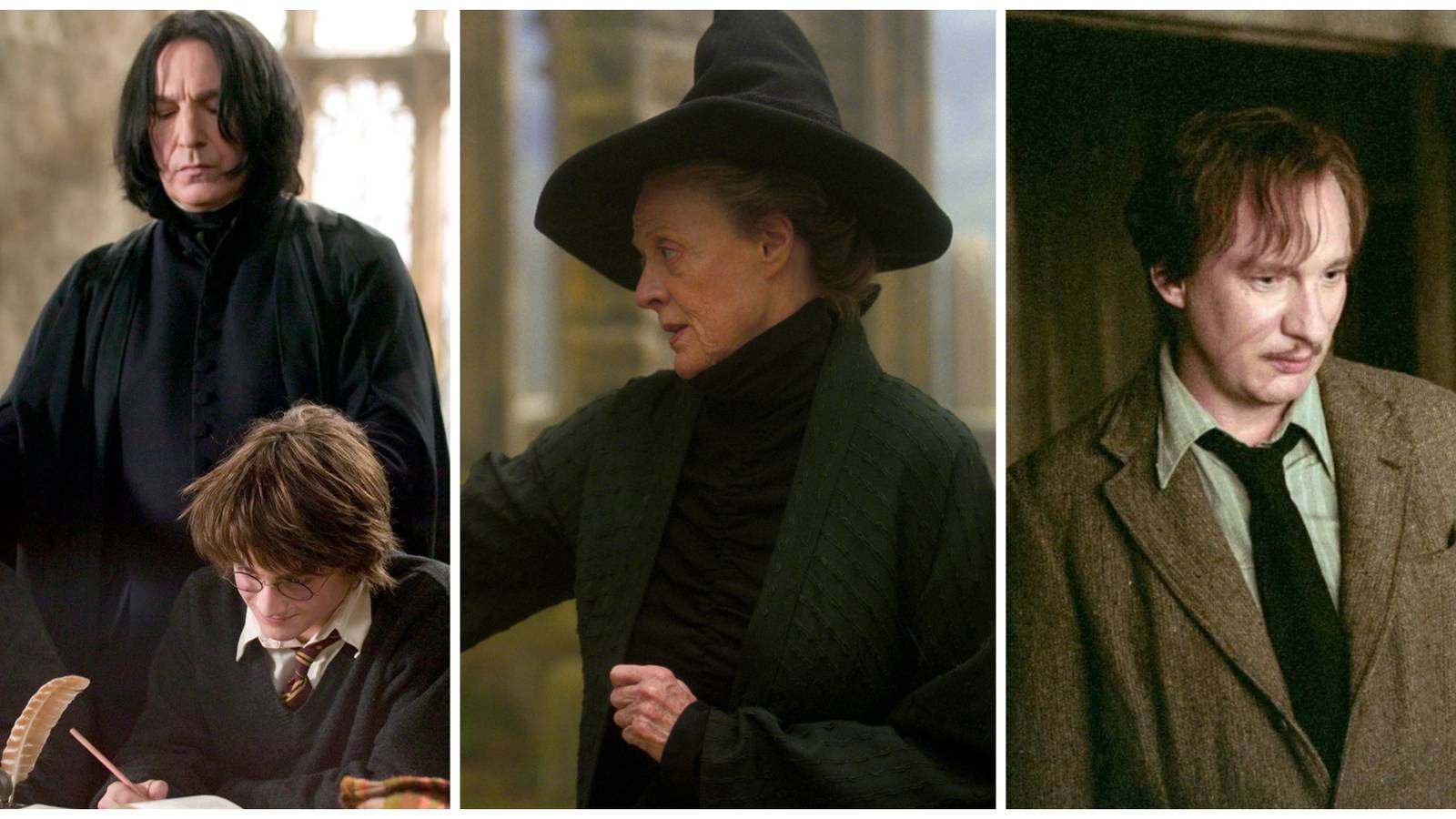 Severus Snape. Minerva McGonagall. Remus Lupin.