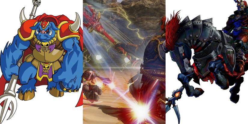 Ganon in A Link to the Past, Ganon is Hyrule Warriors and Phantom Ganon in Ocarina of Time