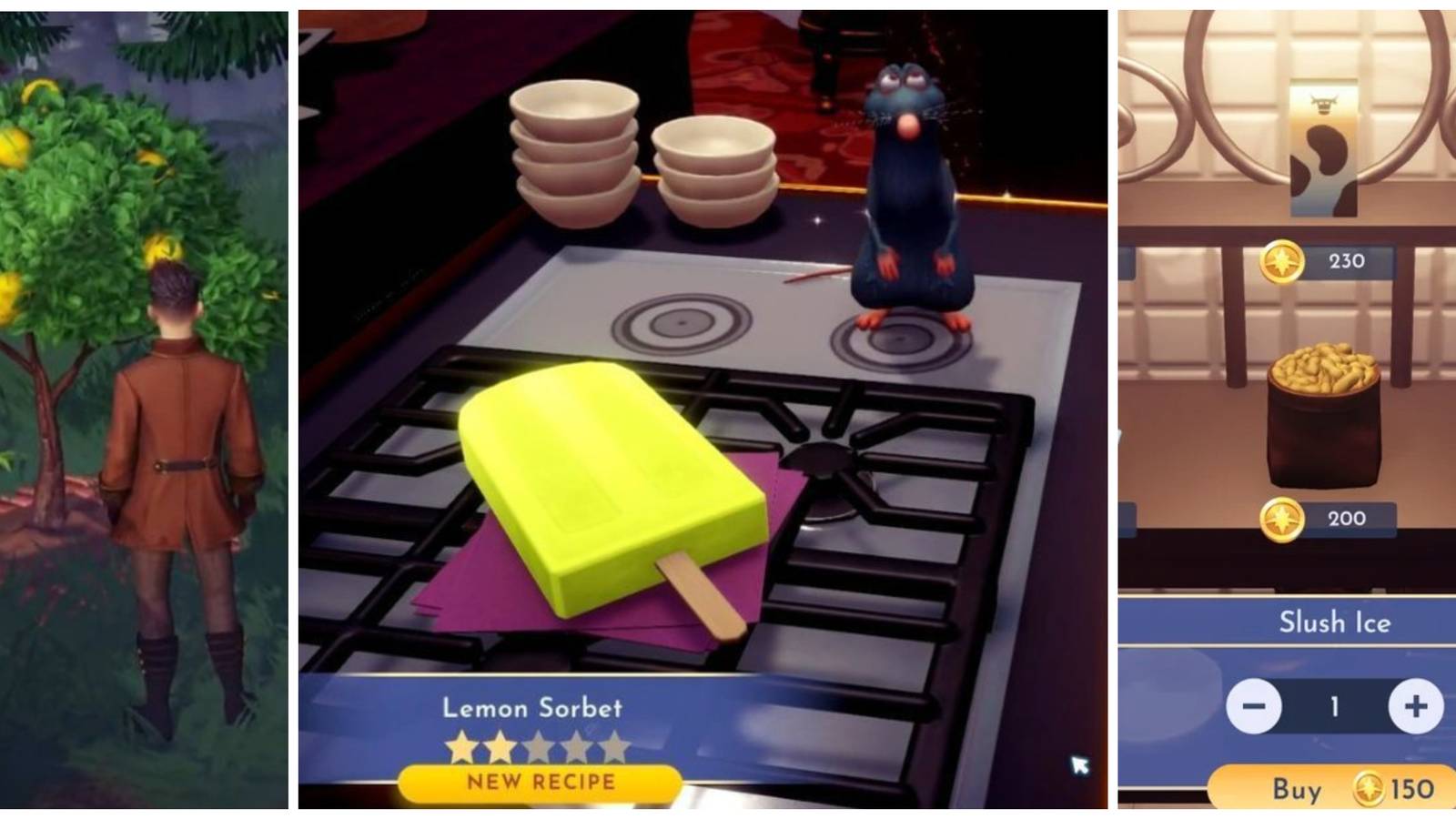 lemon sorbet collage