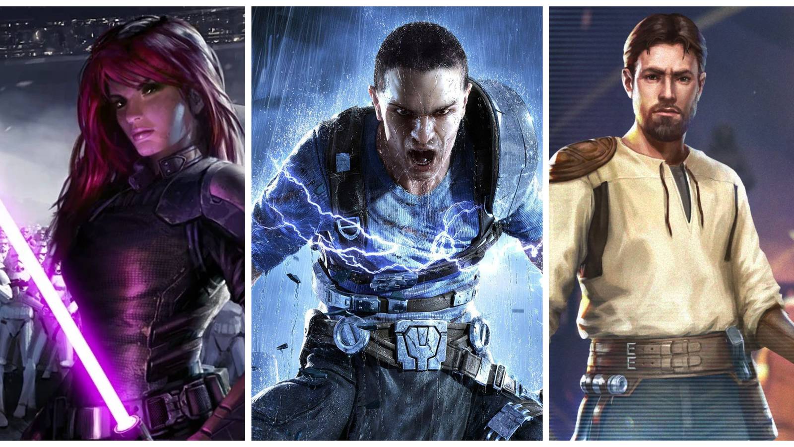 kyle katarn, mara jade, starkiller from star wars