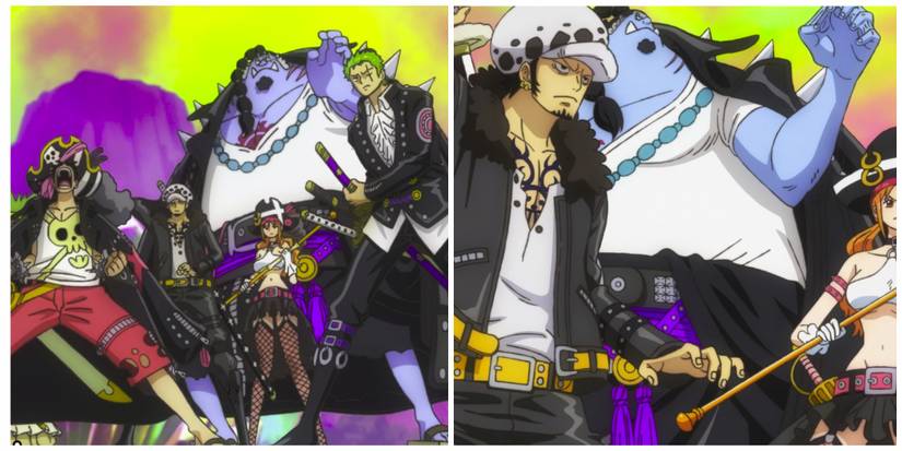 Law linesup with Straw Hats