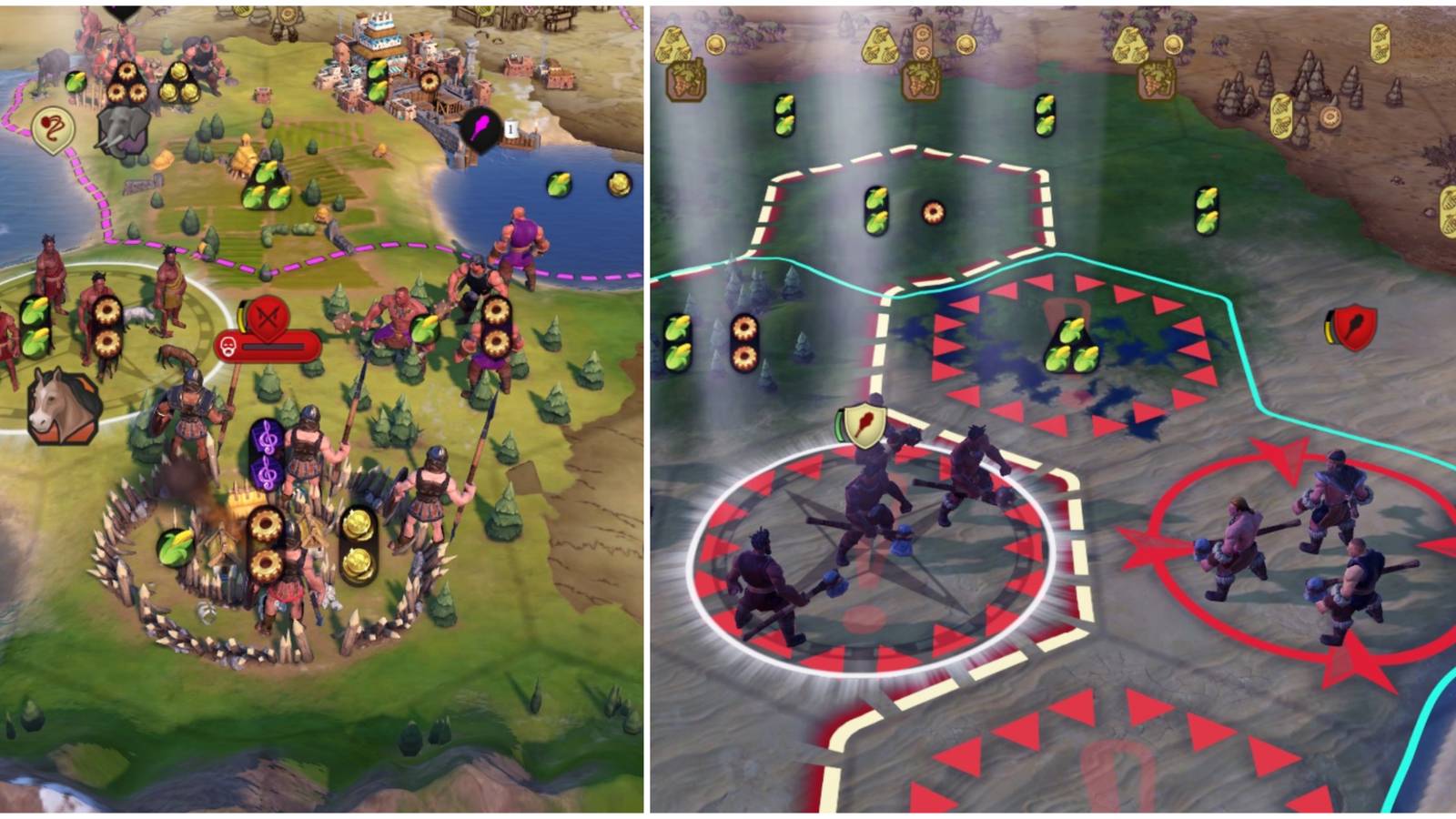 attacking barbarians in civilization 6