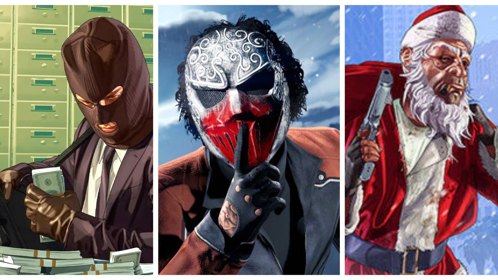 gta online heist, gta online halloween event, gta online santa