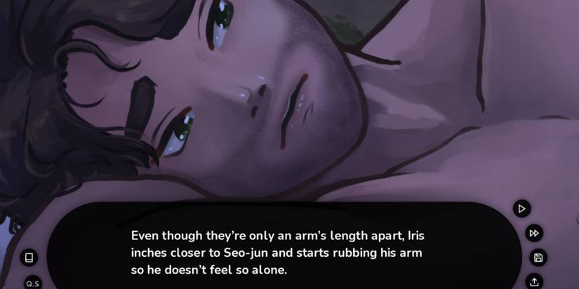 Iris talking to her boyfriend Seo-jun