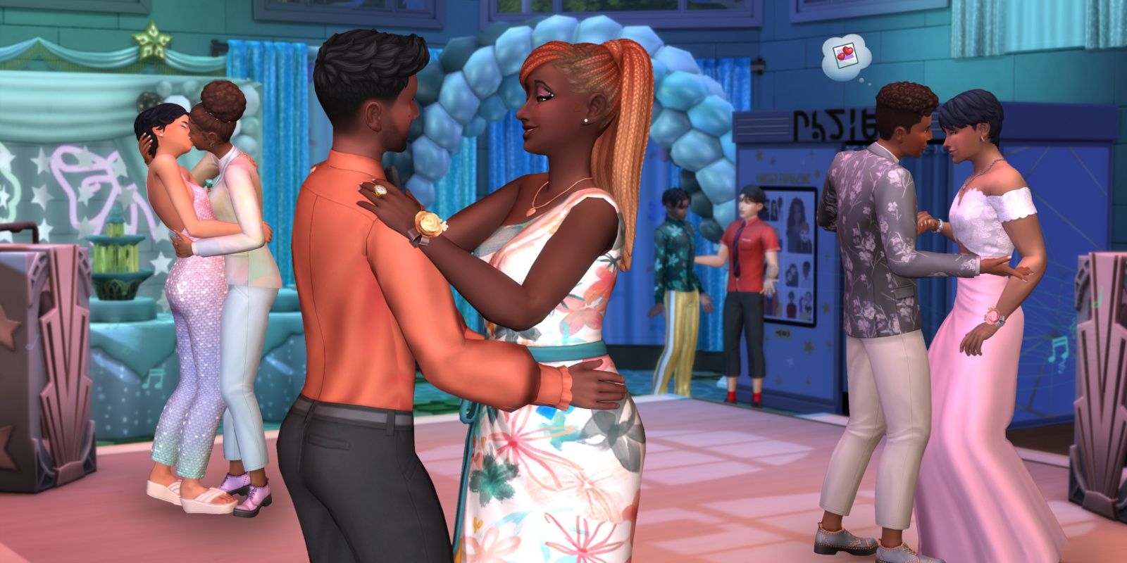 Sims attend the Prom in the High School Years expansion of Sims 4
