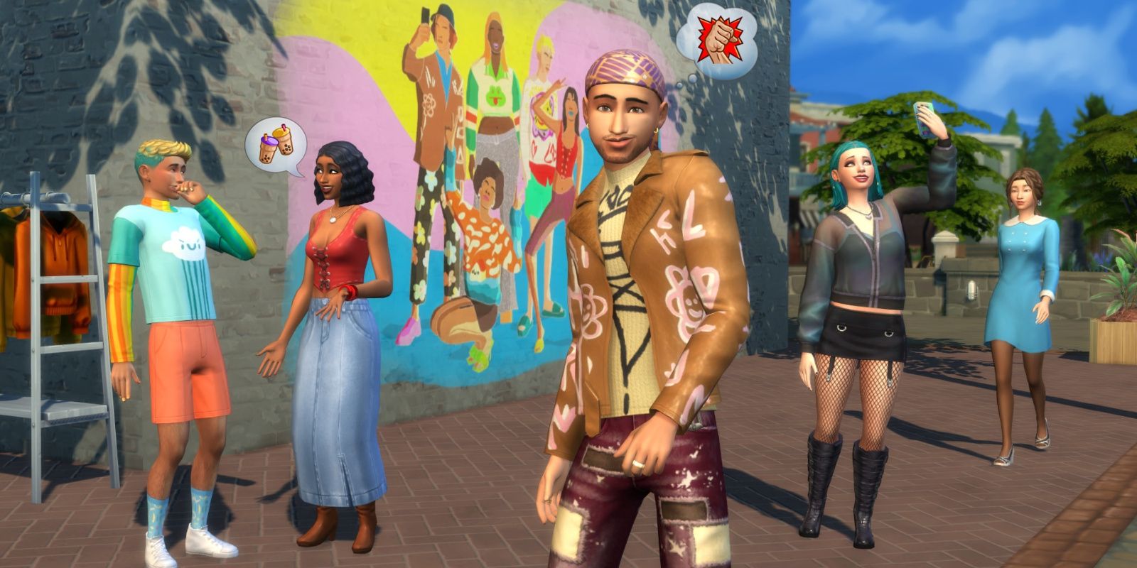Teen sims in the new High School Years expansion of Sims 4