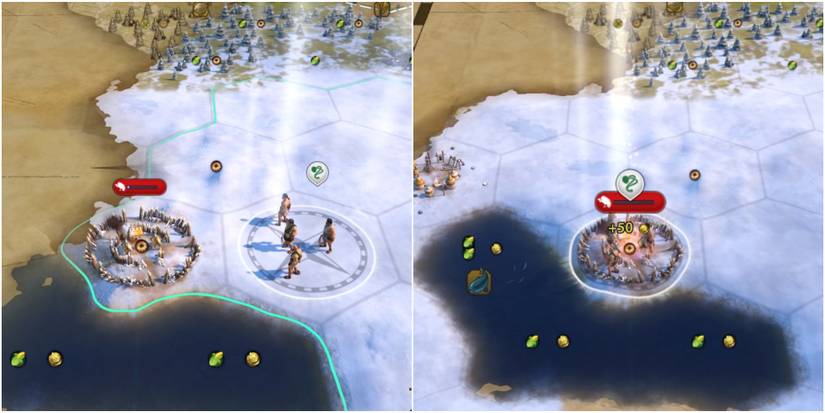 entering a barbarian camp to raid it