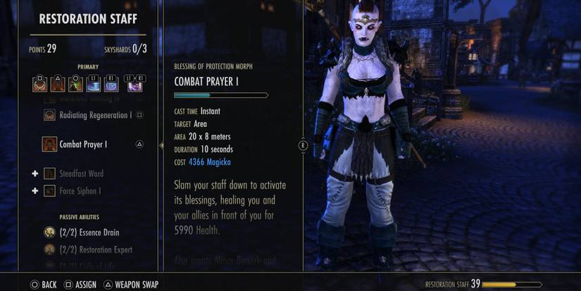 Combat Prayer skill in Elder Scrolls Online 