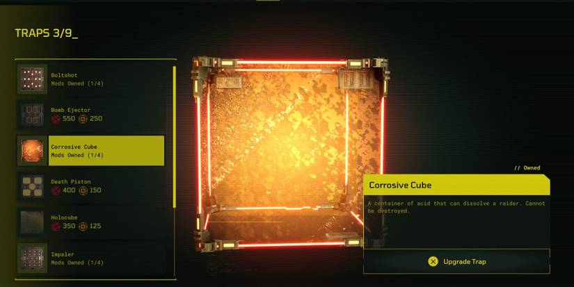 The Corrosive Cube trap from Meet Your Maker