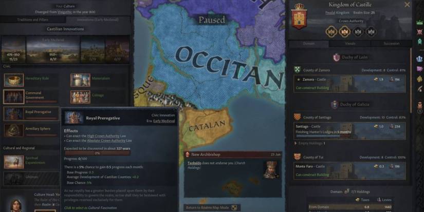 The Royal Prerogative fascination is needed to get a higher Crown Authority in order to unite the Spanish Thrones