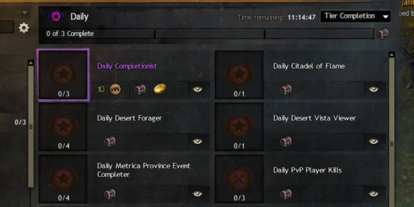 Daily Achievements