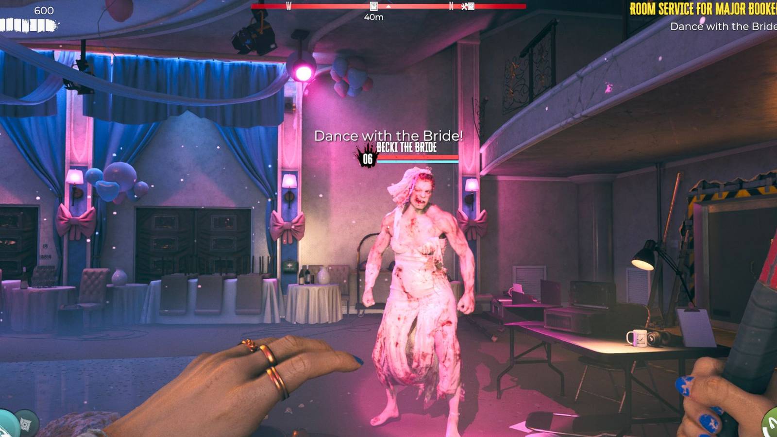 Dead Island 2 Becki the Bride crusher boss fight